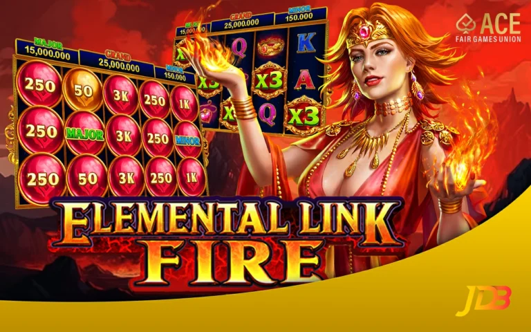 Game screenshot from the game Elemental Link Fire with the fire girl